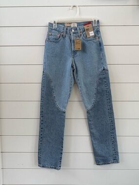 Levi's Light Blue Unique 501 High-Rise Jeans